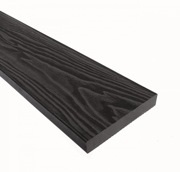 Террасная доска из ДПК Terrapol Смарт 3D Полнотелая без паза Черное дерево купить в Перми