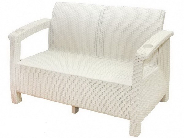 Двухместный диван Yalta Sofa Seаt белый купить в Перми