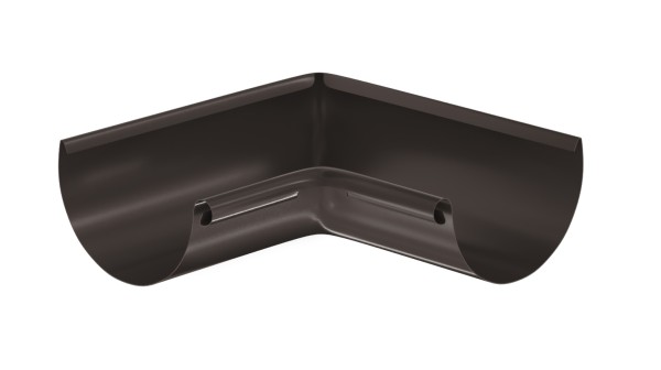 Водосток Aquasistem, система 125x90 - Угол желоба, внутренний 90° RR 32 Тёмно-Коричневый купить в Перми