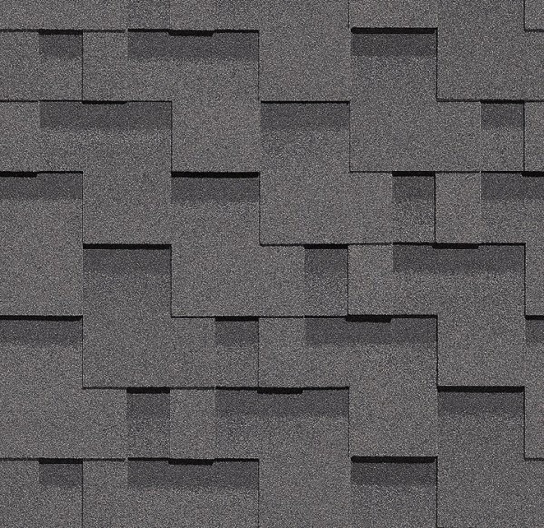 Гибкая черепица Docke, коллекция Тетрис – Серый купить в Перми