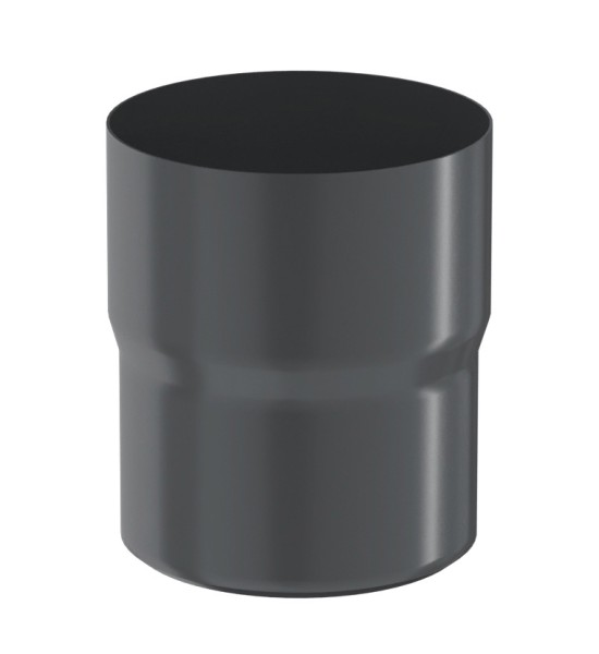 Водосток Aquasistem, система 125x90 - Соединитель трубы RAL 7024 Тёмно-серый купить в Перми