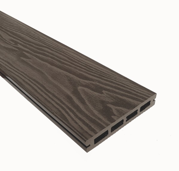 Террасная доска из ДПК Terrapol Смарт 3D Пустотелая с пазом Тик Киото купить в Перми