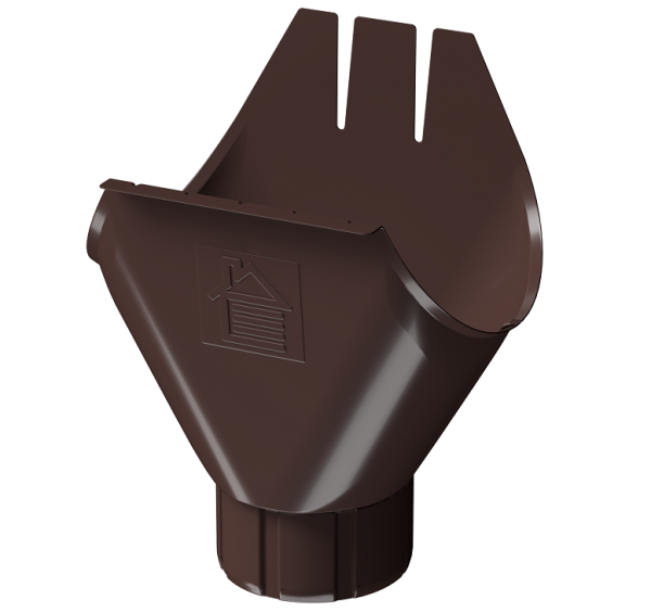 Воронка желоба D125 Döcke STAL PREMIUM Шоколад, (RAL 8019) купить в Перми