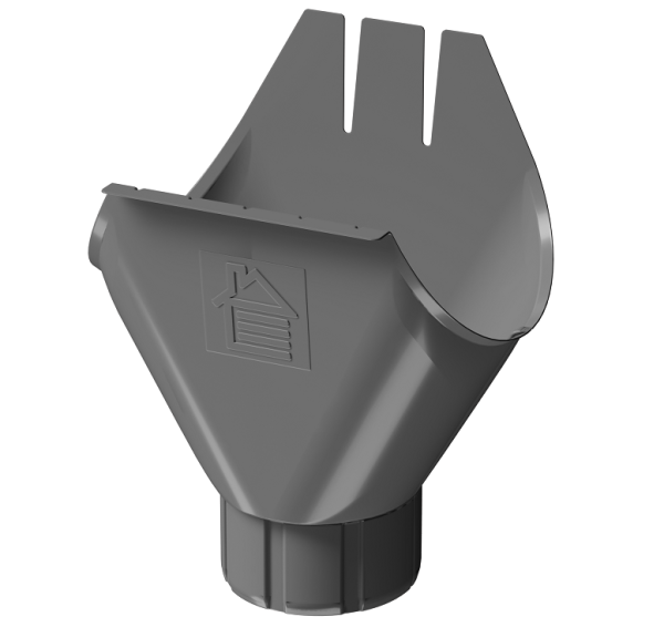 Воронка желоба D125 Döcke STAL PREMIUM Графит, (RAL 7024) купить в Перми