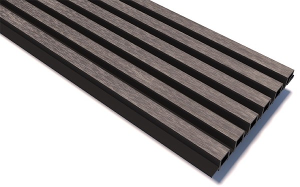 Реечные панели WOODVEX Lines Ultra Smoke gray купить в Перми