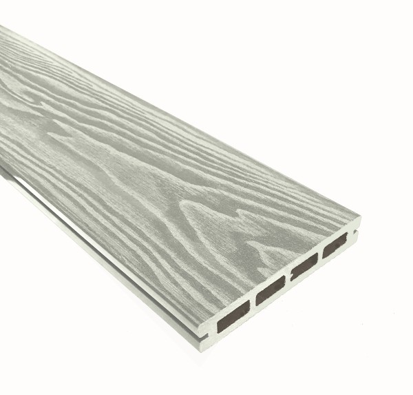 Террасная доска из ДПК Terrapol Смарт 3D Пустотелая с пазом Дуб беленый купить в Перми