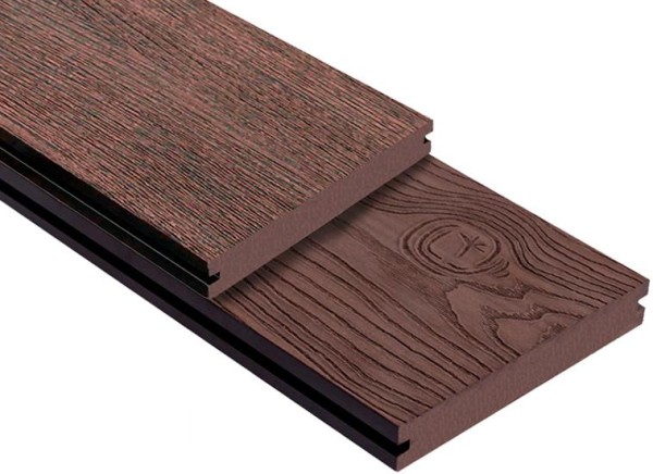 Террасная доска ДПК Outdoor 3D полнотелая STORM/OCEAN BROWN коричневая микс купить в Перми
