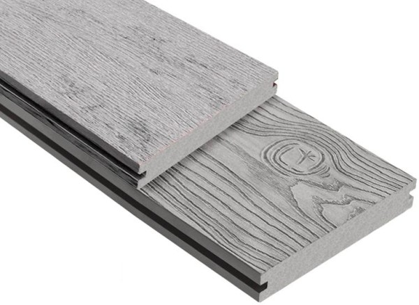 Террасная доска ДПК Outdoor 3D полнотелая STORM/OCEAN GREY серая микс купить в Перми