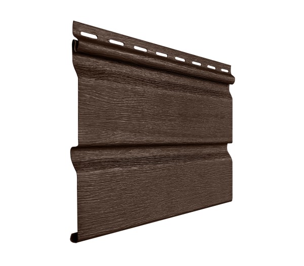 Виниловый сайдинг fineber (файнбер) - серия "стандарт", коричневый купить в Перми