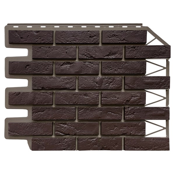 Фасадная панель FineBer, Кирпич Баварский, Темно коричневый купить в Перми