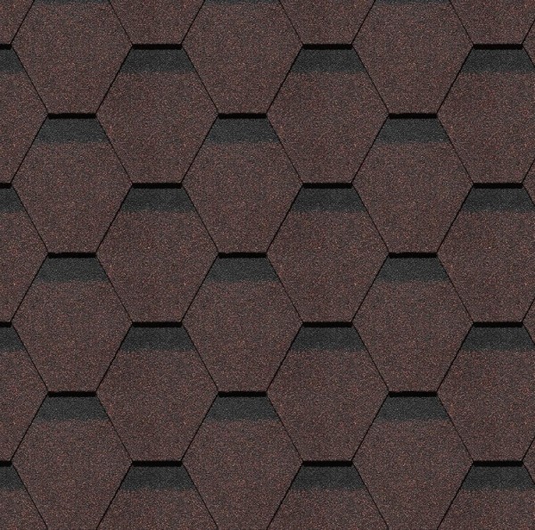 Гибкая черепица Docke, коллекция Шеффилд – Корица купить в Перми