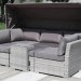 Диван-Трансформер AFINA плетеный из иск. ротанга AFM-320G Grey купить в Перми