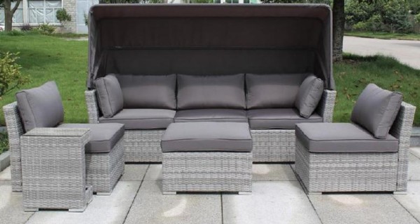 Диван-Трансформер AFINA плетеный из иск. ротанга AFM-320G Grey купить в Перми