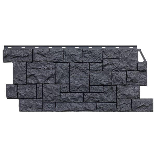 Фасадная панель FineBer, Камень Дикий, Асфальт купить в Перми