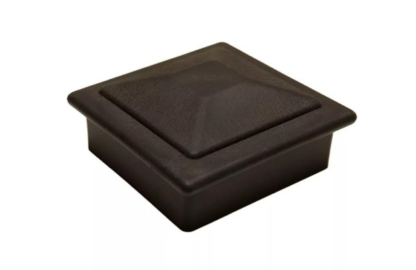 Крышка верхняя фигурная ПВХ для столба Deckart 100х100 Графит купить в Перми