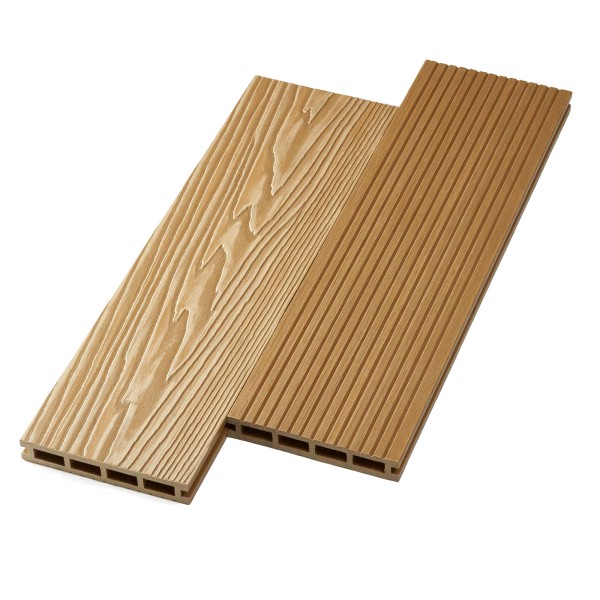 Террасная доска ДПК NanoWood двусторонняя New 3D тиснение + вельвет Орех купить в Перми