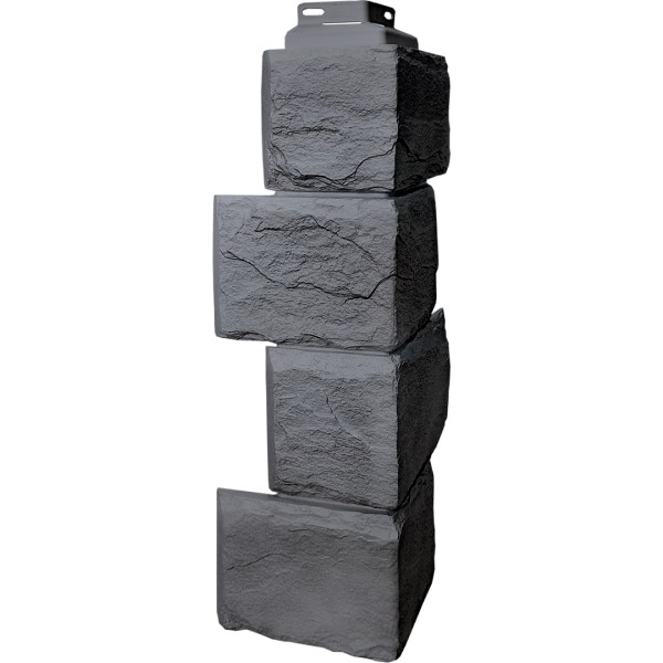 Цокольный сайдинг FineBer – Серия “Камень природный”, Угол наружный Кварцевый купить в Перми