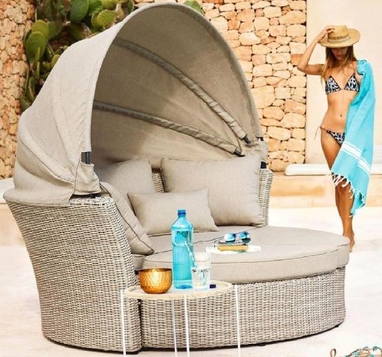 Диван-Трансформер AFINA плетеный из иск. ротанга AFM-325 Beige купить в Перми