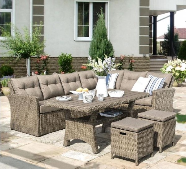 Комплект мебели AFINA плетеной из иск. ротанга AFM-307B Beige купить в Перми