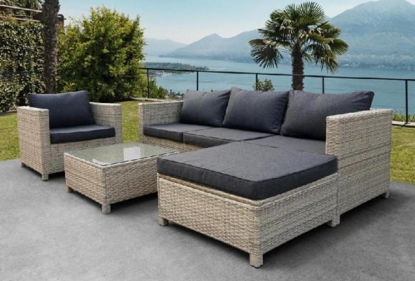Комплект мебели AFINA плетеной из иск. ротанга YR821G Grey/Grey купить в Перми