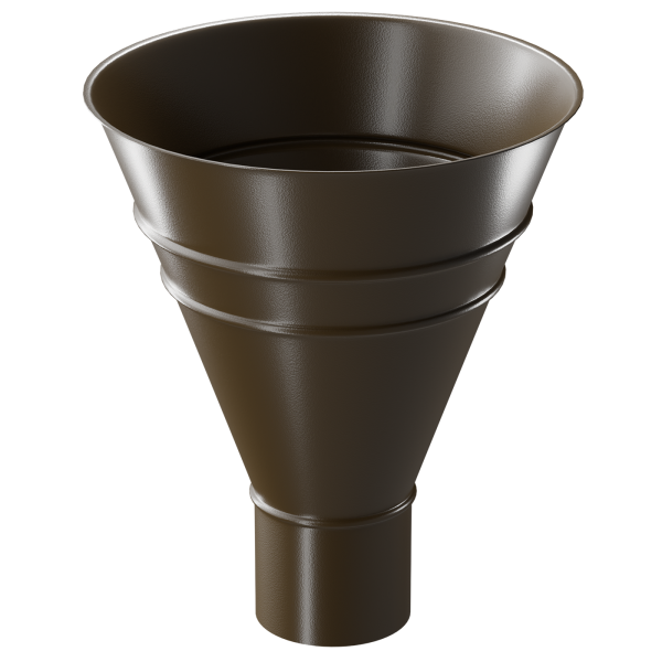 Воронка водосборная Döcke STAL PREMIUM, Каштан купить в Перми