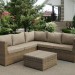 Комплект мебели AFINA плетеной из иск. ротанга YR825B Beige купить в Перми