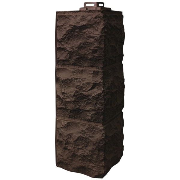 Угол наружный Fineber «Доломит» Тёмно Коричневый купить в Перми