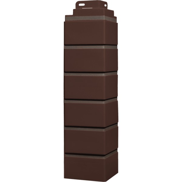 Угол Фасайдинг Серия «Кирпич клинкерный» Жженный купить в Перми