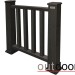 Ограждение из ДПК Outdoor Классик 3D STORM чёрный купить в Перми