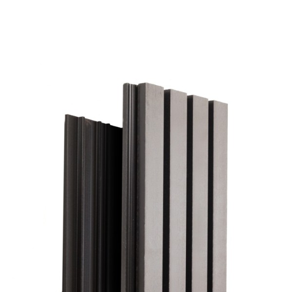 Фасадная доска Ecodecking Техно реечная 200х26х3000 Серый купить в Перми