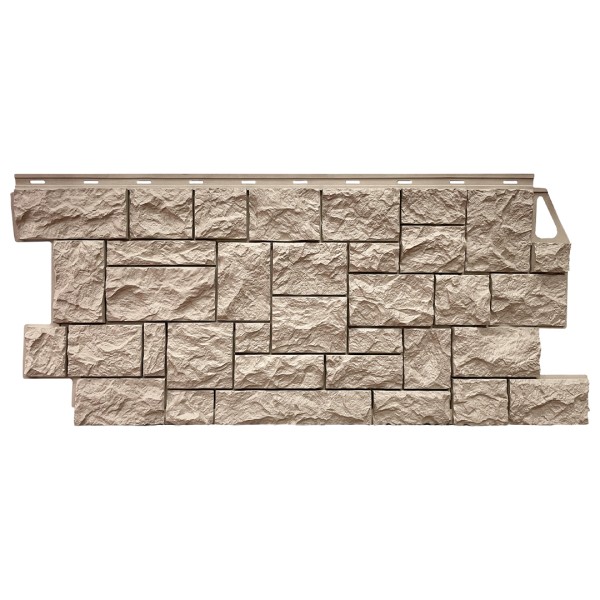 Фасадная панель FineBer, Камень Дикий, Песочный купить в Перми