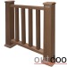 Ограждение из ДПК Outdoor Классик 3D STORM коричневый микс купить в Перми