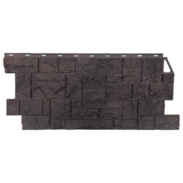 Фасадная панель FineBer, Камень Дикий, Коричневый купить в Перми