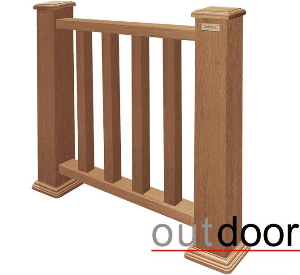Ограждение из ДПК Outdoor Классик 3D STORM дуб купить в Перми