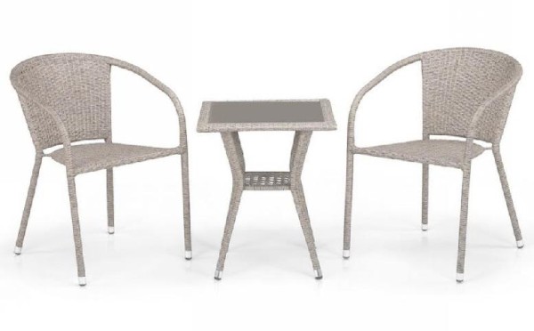 Комплект плетеной мебели AFINA из иск. ротанга T25C/Y137C-W85 Latte 2Pcs купить в Перми