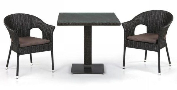 Комплект плетеной мебели AFINA из иск. ротанга T605SWT/Y79A-W53 Brown 2Pcs купить в Перми