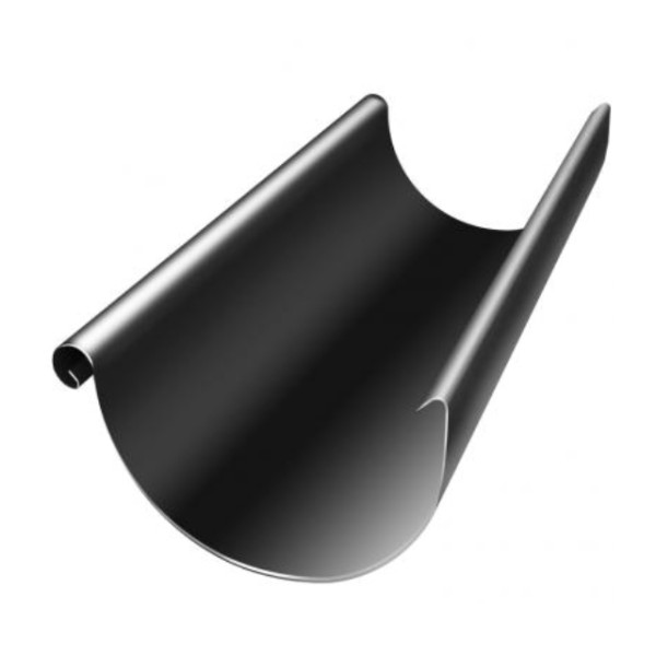 Водосток Grand Line 125x90 – Желоб 3м RAL 9005 купить в Перми