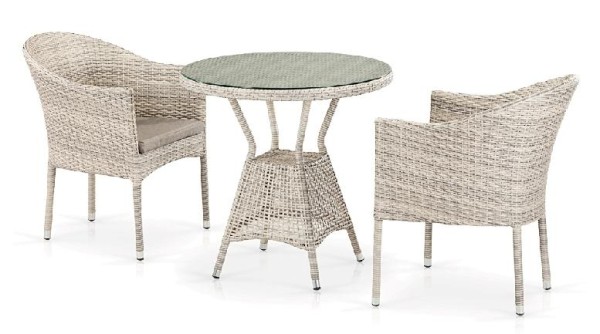 Комплект плетеной мебели AFINA из иск. ротанга T705ANT/Y350-W85 Latte 2Pcs купить в Перми