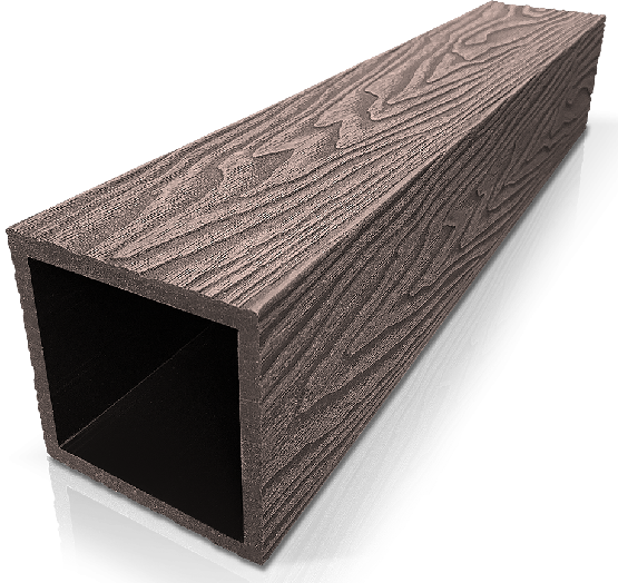 Столб ДПК 3D GardenParkett фактура дерева Венге купить в Перми