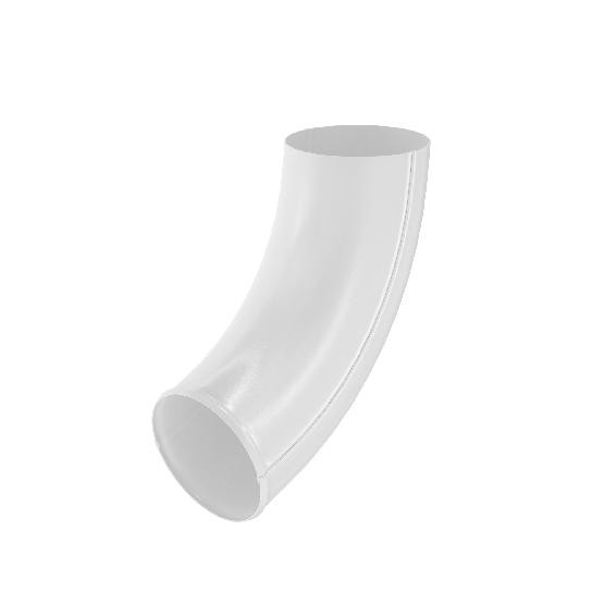 Водосток Aquasistem, система 125x90 - Отвод трубы RR 20 Белый купить в Перми