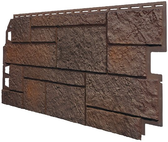 Фасадная панель VOX Sandstone (Сандстоун) темно коричневый купить в Перми
