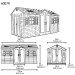 Сарай пластиковый LifeTime 15x8 DD купить в Перми