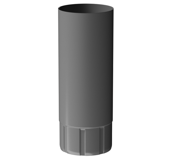 Труба водосточная 1 м D90 Döcke STAL PREMIUM Графит, (RAL 7024) купить в Перми