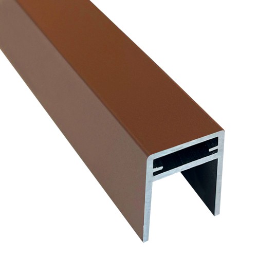П-профиль Алюминиевый EasyDecking 35x25 Коричневый купить в Перми