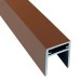 П-профиль Алюминиевый EasyDecking 35x25 Коричневый купить в Перми