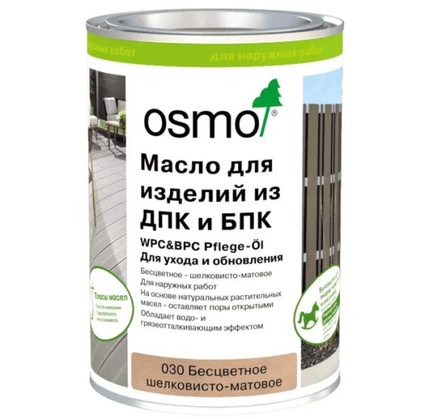 Масло для ДПК (OSMO) Бесцветное купить в Перми