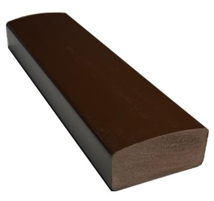 Лавочный брус Ecodecking Некст полнотелый глянцевый 70х35 шоколад купить в Перми