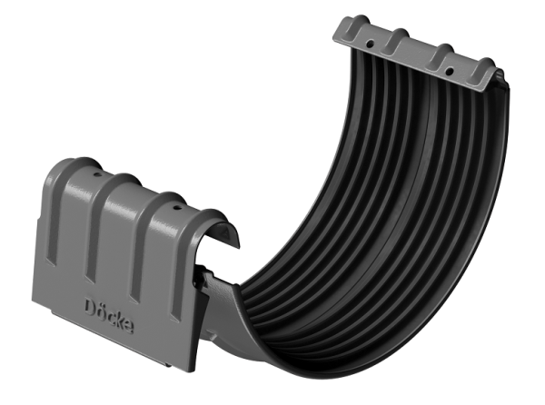 Соединитель желобов D125 Döcke STAL PREMIUM Графит, (RAL 7024) купить в Перми