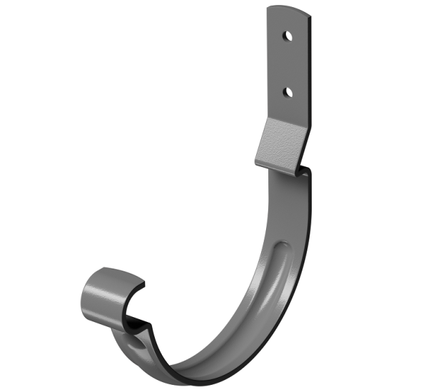 Карнизный крюк короткий (гнутый) D125 Döcke STAL PREMIUM Графит, (RAL 7024) купить в Перми