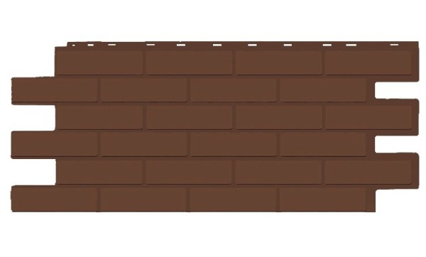 Фасадная панель T-Siding Кирпич Модерн Эко Браун купить в Перми